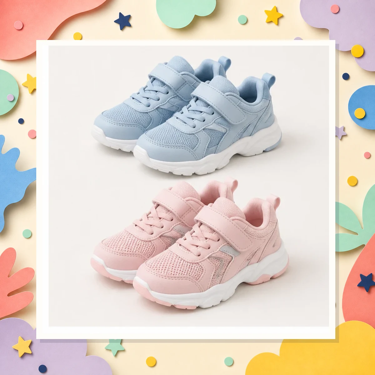 Pastel Kids Sneakers Set