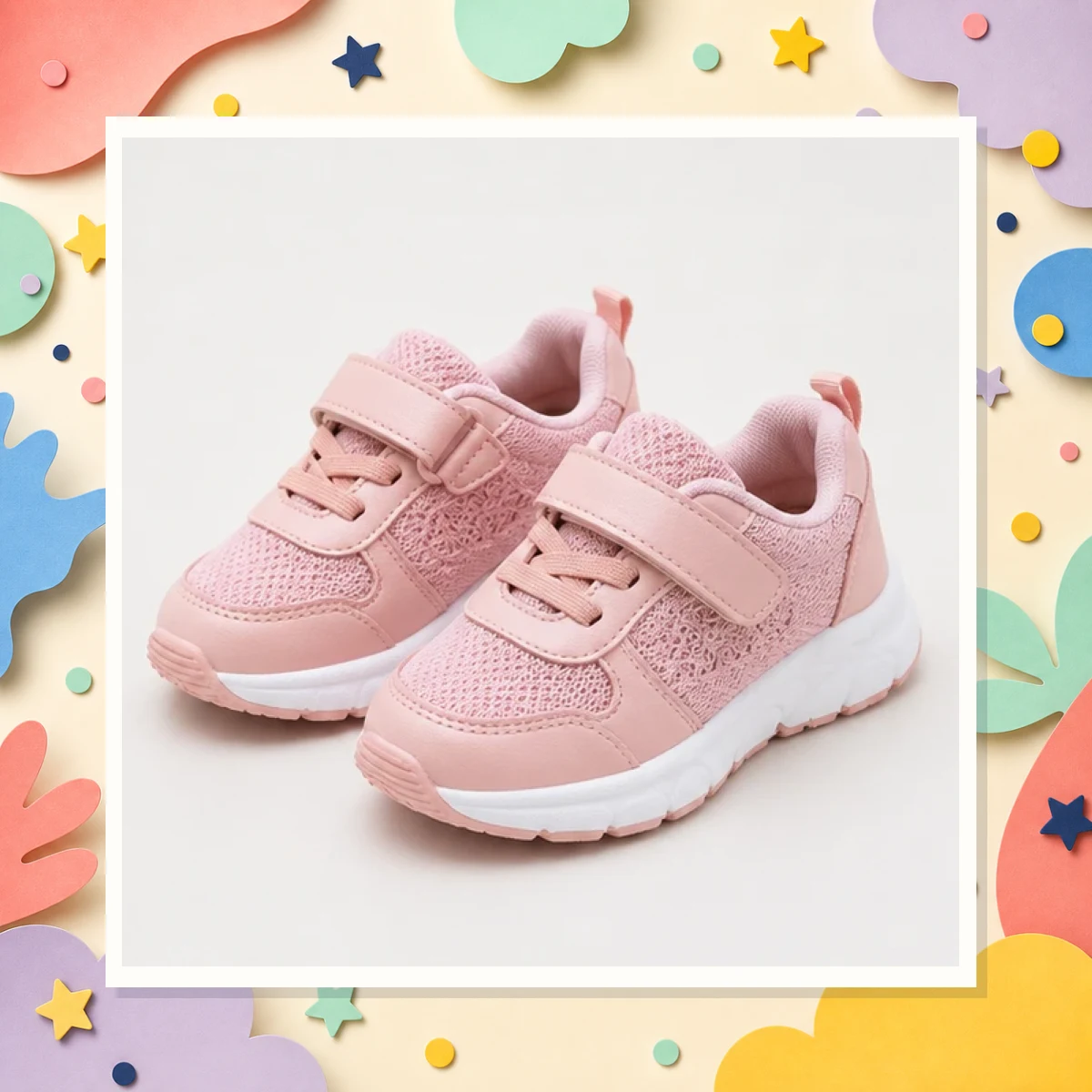 Pink Toddler Sneakers - Mesh