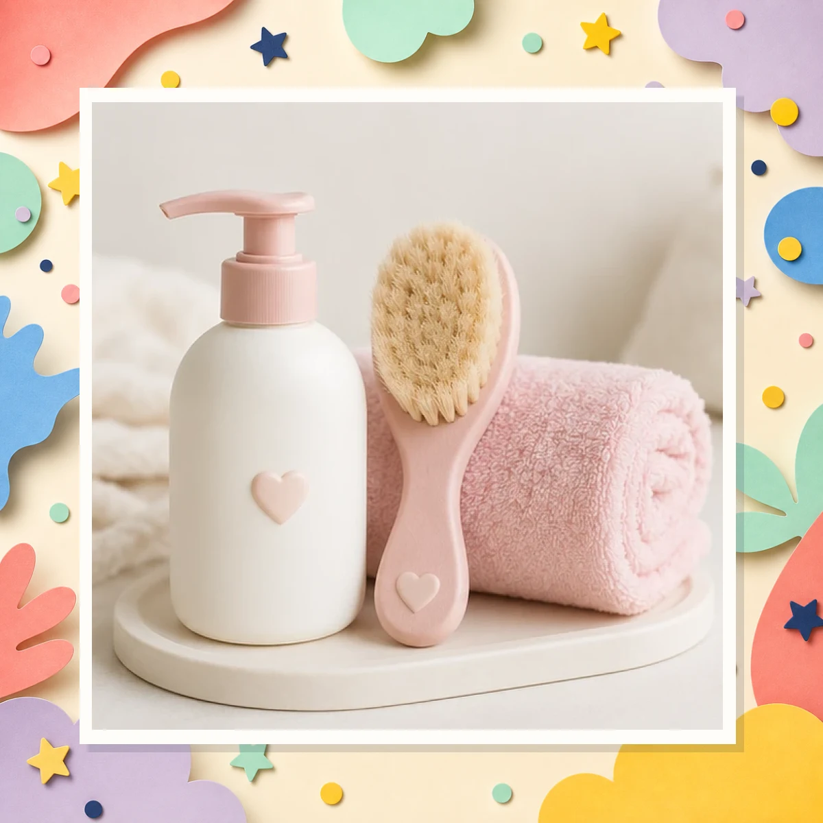 Baby Bath Lotion Towel Set